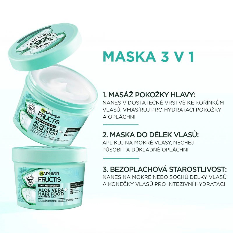 Garnier Fructis Hair Food Aloe Vera + 3v1 maska - 5